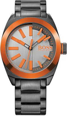 BOSS ORANGE Hugo Boss Men's London Gray Ion-Plated Stainless Steel Bracelet Watch 42mm 1513057
