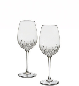 Waterford Lismore Essence Crystal Red Wine Glass/Set of 2