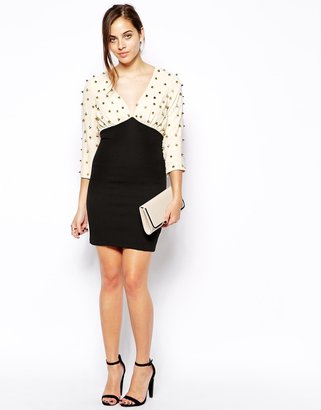 Forever Unique Baxter Studded Body-Conscious Dress