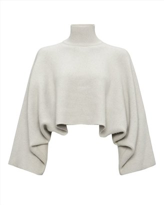 Jaeger Double-Faced Cropped Sweater