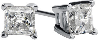 JCPenney FINE JEWELRY ? CT. T.W. Princess Diamond 14K White Gold Stud Earrings