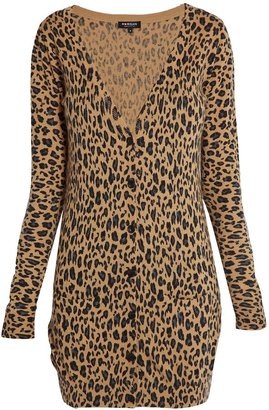 Morgan Leopard-print buttoned cardigan