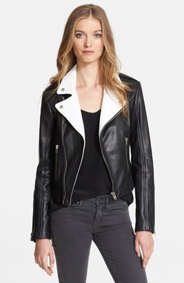 Rachel Zoe 'Rylan' Nappa Leather Moto Jacket