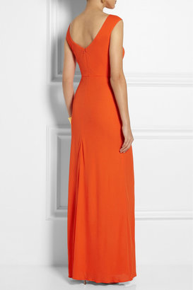 Issa Ruched crepe gown
