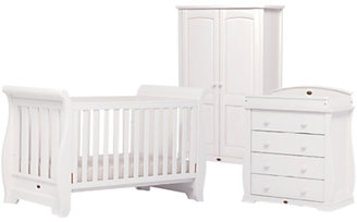 Boori Sleigh Cotbed, Dresser and Wardrobe Set, White