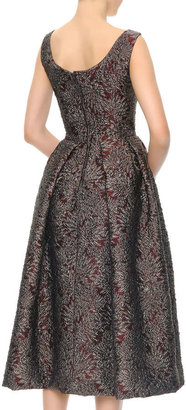 Dolce & Gabbana Scoop-Neck Full Skirt Tea-Length Dress