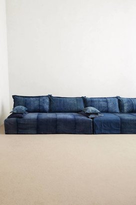 Anthropologie Reverse-Dyed Batik Sofa