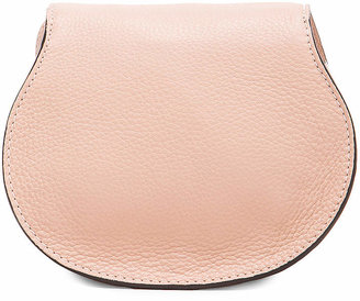 Chloé Small Marcie Grained Calfskin Saddle Bag in Blush Nude | FWRD