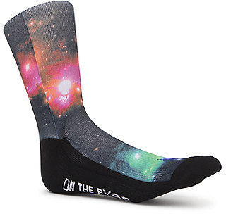 On The Byas Black Galaxy Crew Socks