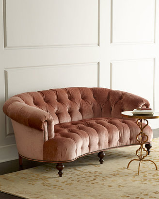 Old Hickory Tannery Brussel Blush" Tufted Sofa