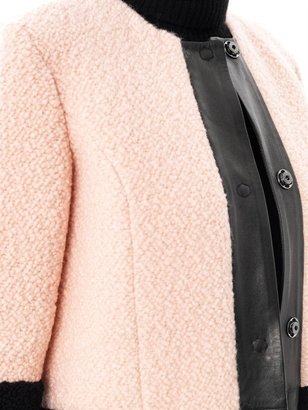 Drome Bi-colour shearling coat