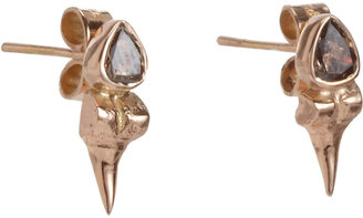 Dezso by Sara Beltran Diamond Petite Shark Tooth Earrings