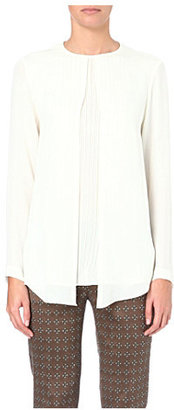 Etro Pleated-insert silk blouse