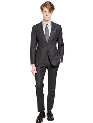 Giorgio Armani Soho Wool & Silk Pinstripe Suit