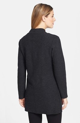 Eileen Fisher Asymmetrical Boiled Merino Wool Jacket
