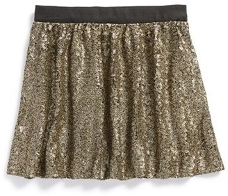 Jessica Simpson 'Kristine' Sequin Skirt (Big Girls)