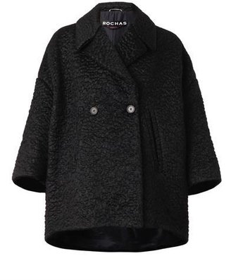Rochas Double-breasted textured coat