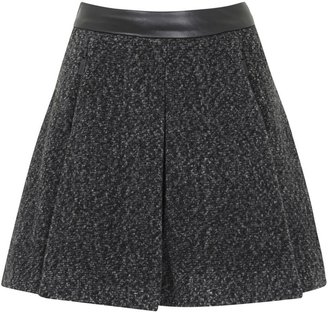 Karl Lagerfeld Paris Evy light grey bouclé skirt