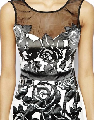 Lipsy VIP Pencil Dress with Floral Detail