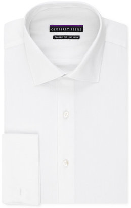 Geoffrey Beene Big and Tall Non-Iron Textured Solid French Cuff Shirt