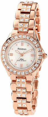 JCPenney Armitron Now Womens Rose-Tone Dress Watch