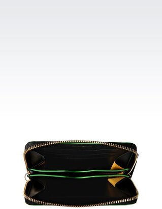 Giorgio Armani Iphone Case In Logo Patterned Pvc