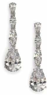 Adriana Orsini Sterling Silver Pear Drop Linear Earrings