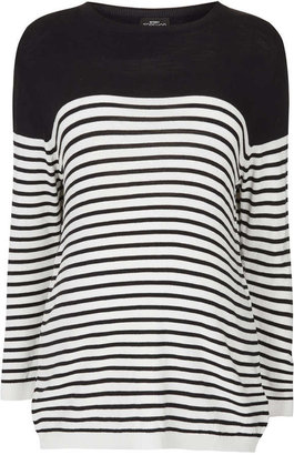 Topshop Maternity knitted stripe jumper