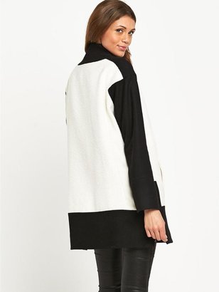 French Connection Teddy Boucle Monochrome Coat