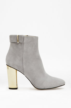 French Connection Kristina Suede Metallic Heeled Boots