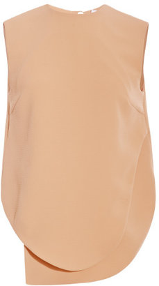 Opening Ceremony Theroux Angled-Hem Crepe Top Nude