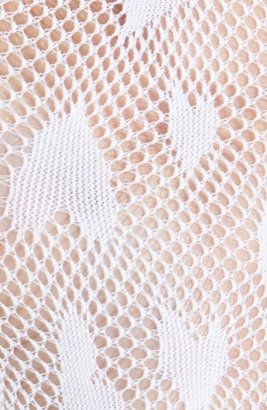Betsey Johnson 'Shortie' Lace Trim Fishnet Socks