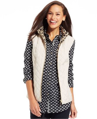 Charter Club Reversible Quilted Vest