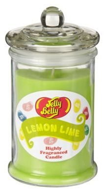 Jelly Belly Green 'Lemon Lime' jar candle