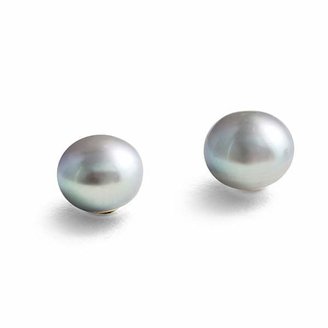 House of Fraser Jersey Pearl Silver medium stud earrings