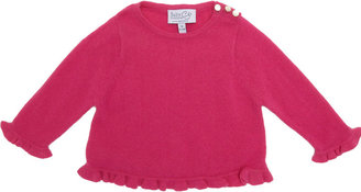 Baby CZ Ruffle-Trim Sweater