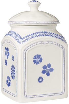Villeroy & Boch Farmhouse touch blueflowers storage jar, medium