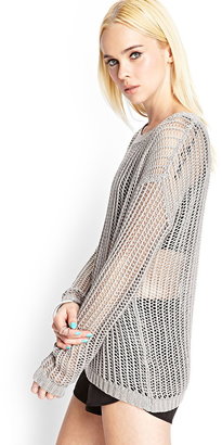 Forever 21 Open-Knit Oversized Sweater
