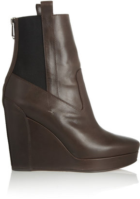 Vanessa Bruno Leather wedge boots