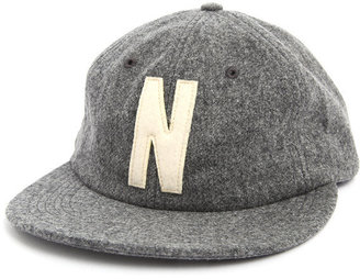 Norse Projects 6 pannel cap grey wool