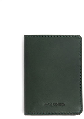 Norse Projects Green Leather Wallet Made in Spain