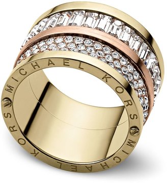 Michael Kors Brilliance Pave Barrel Ring - Ring Size O - S/M