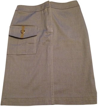Karen Millen Grey Cotton Skirt