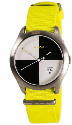 Nixon Men's Quad A3441262 Yellow Nylon Quartz Watch