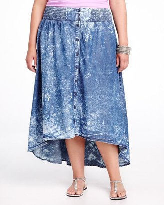 Addition Elle High-Low Chambray Skirt