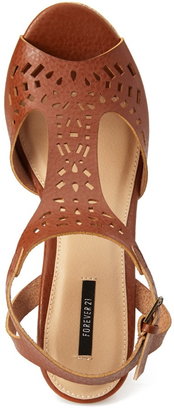 Forever 21 Lasercut Wedge Sandals