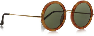 The Row Round-frame acetate and metal sunglasses
