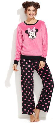 Briefly Stated Minnie Mouse Fleece Top and Pajama Pants Set