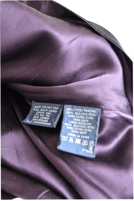 Polo Ralph Lauren Black Silk Skirt