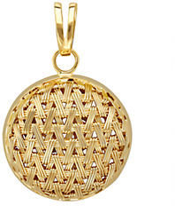 Lord & Taylor 14 Kt. Yellow Gold Basket Weave Necklace
